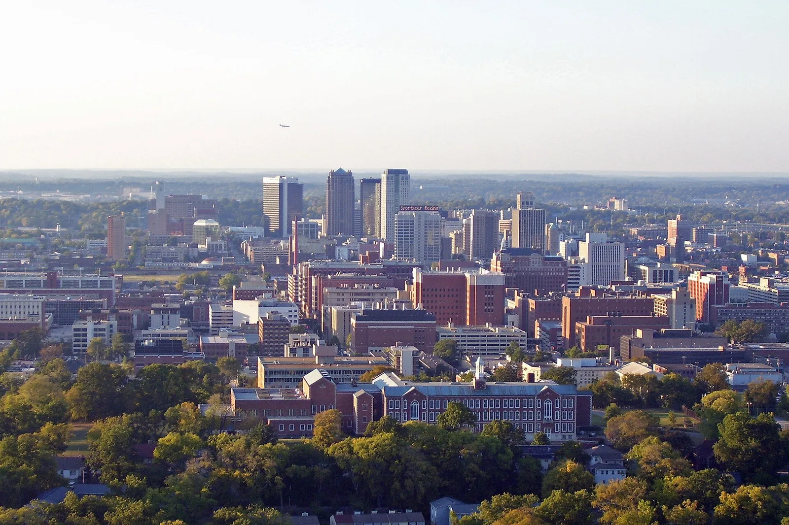Vista de Birmingham, Alabama: Birmingham's skyline from it's highest point