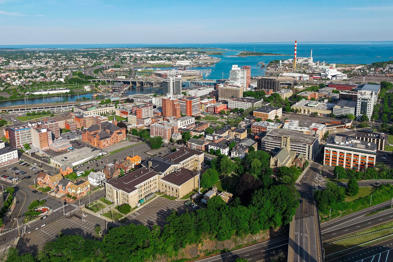 Bridgeport, Connecticut 当地景观:Bridgeport, Connecticut downtown