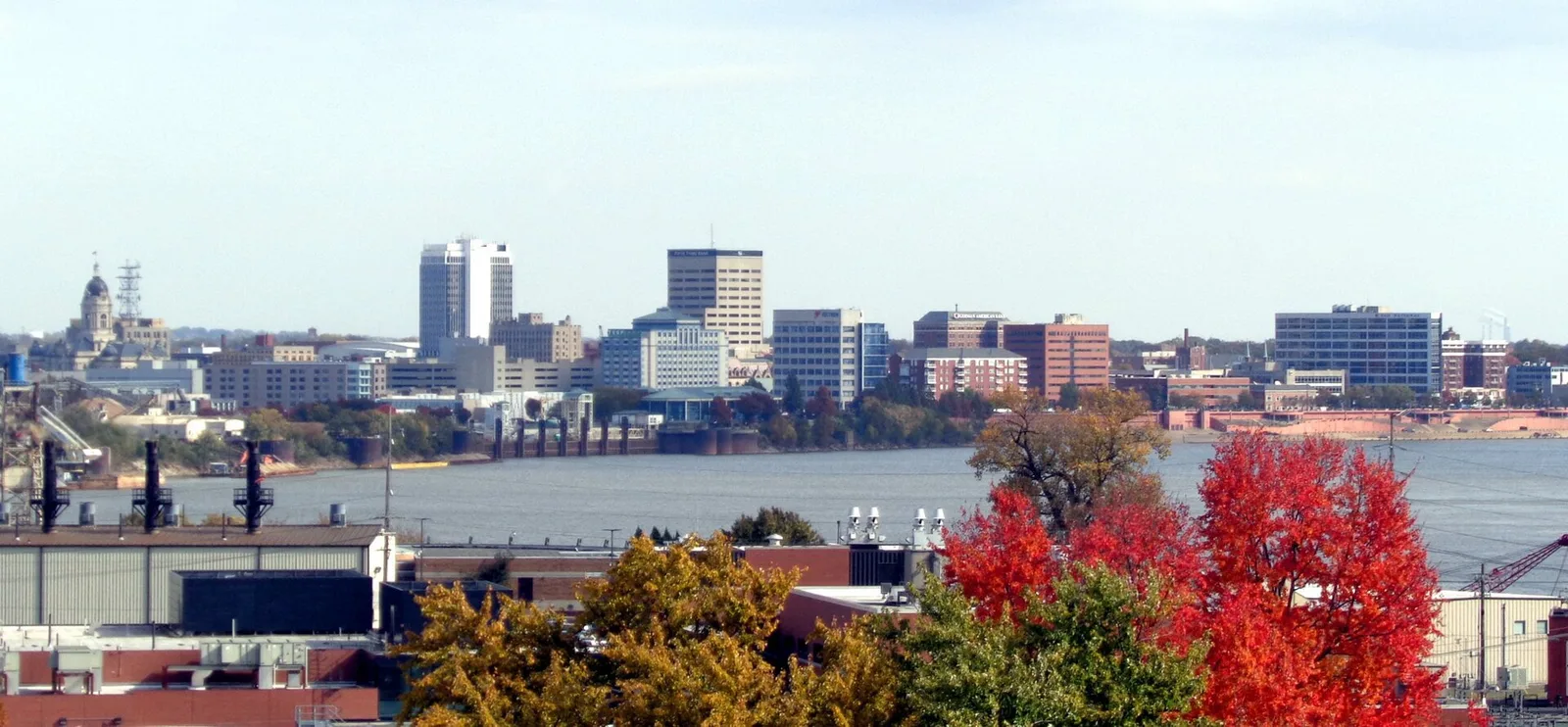 Evansville, Indiana 当地景观:EvansvilleSkyline