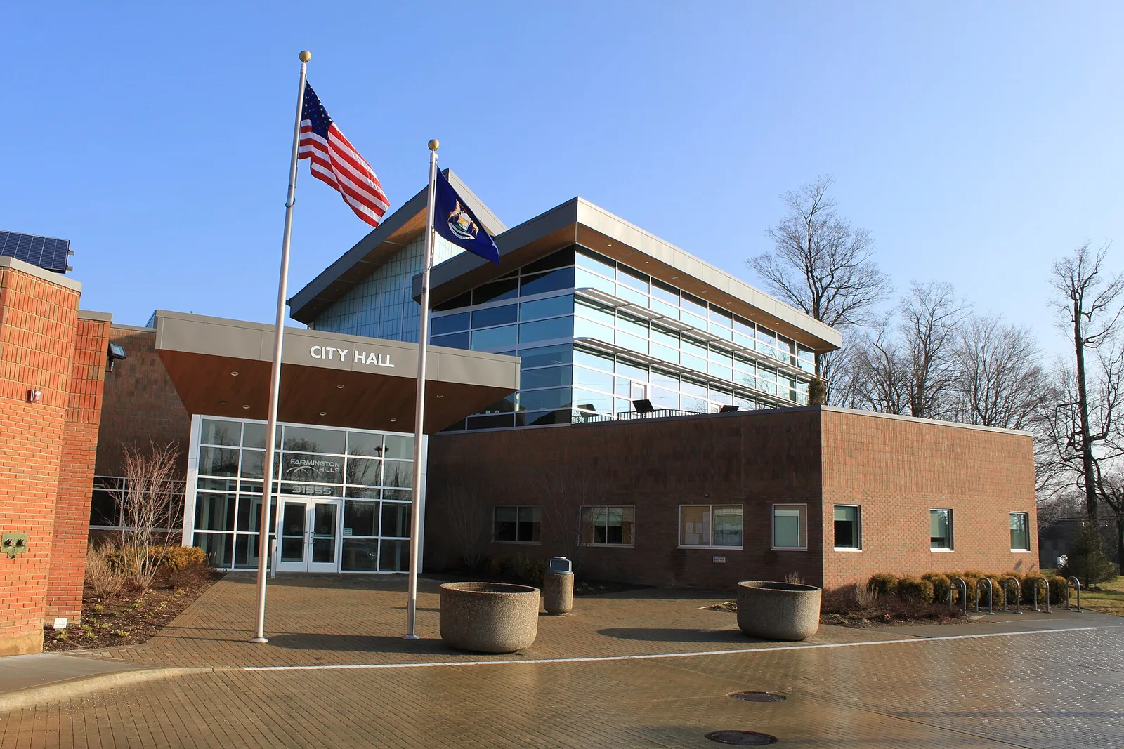 Vista de Farmington Hills, Michigan: Farmington Hills Michigan City Hall