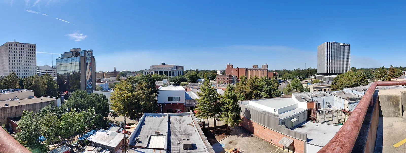 Lafayette, Louisiana: Downtown Lafayette LA Panorama (2021)