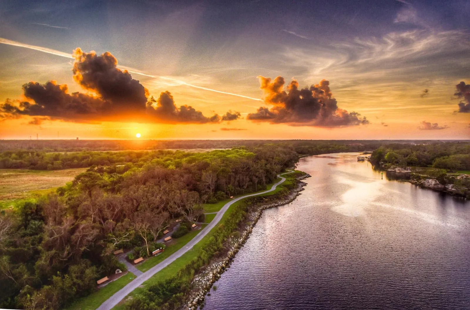 Vista de Palm Coast, Florida: Palm Coast Sunset