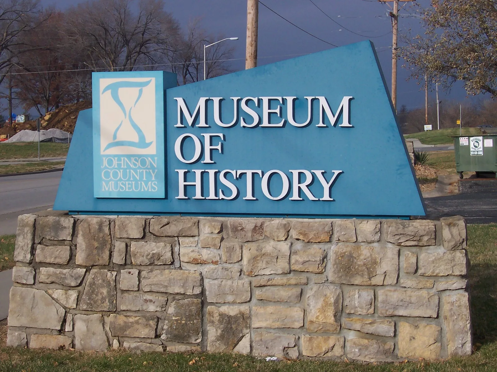 Shawnee, Kansas: Johnson County Museum of History Entry sign, Shawnee, Kansas, USA
