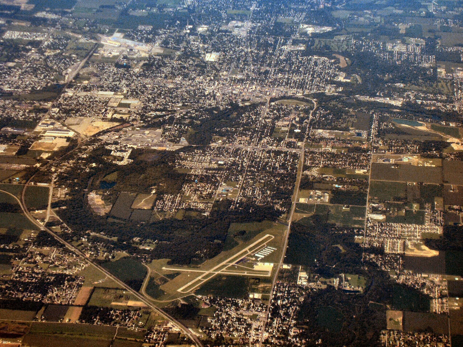 Vista de Anderson, Indiana: Anderson-indiana-from-above