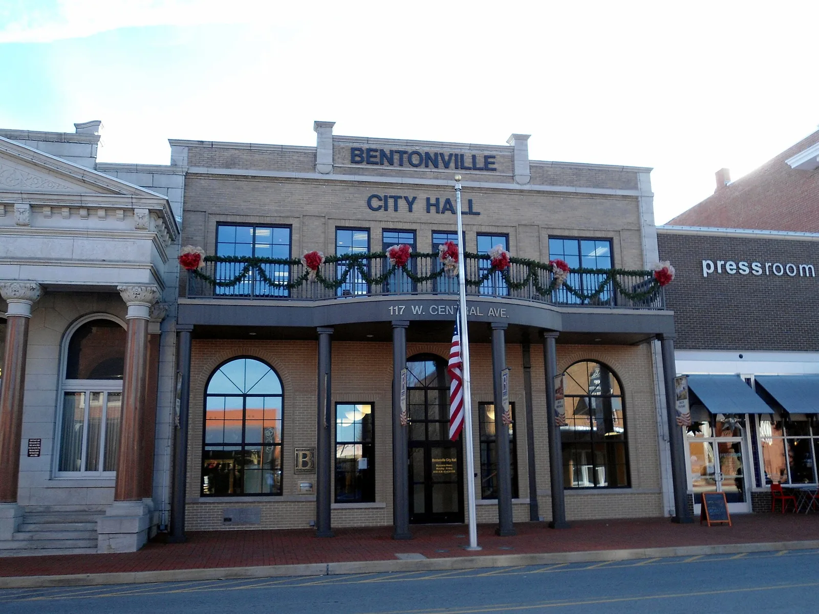 Vista de Bentonville, Arkansas: Bentonville City Hall