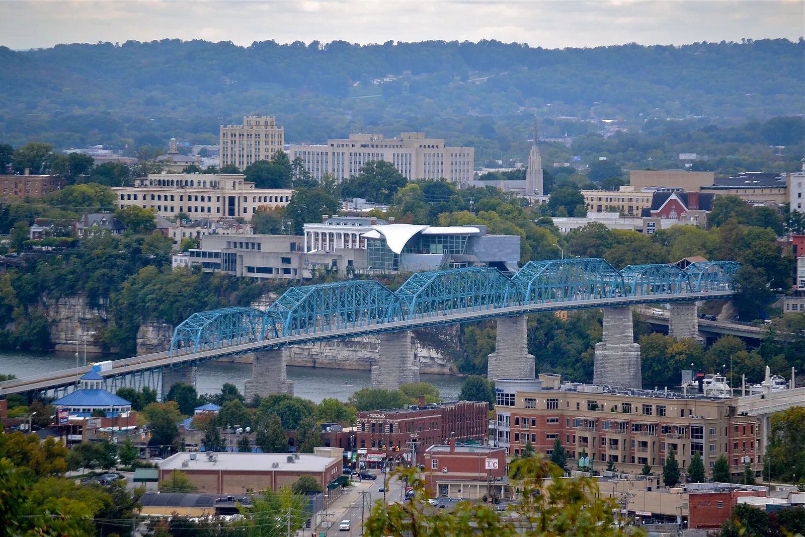 Chattanooga, Tennessee 当地景观:Chattanooga, Tennessee Skyline