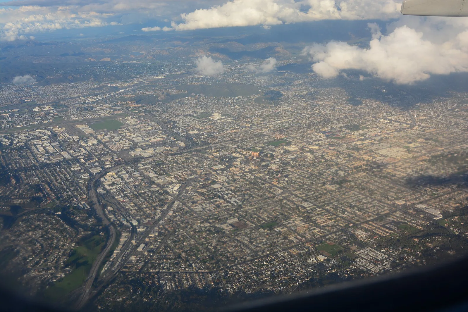 El Cajon, California: Aerial view of El Cajon, CA