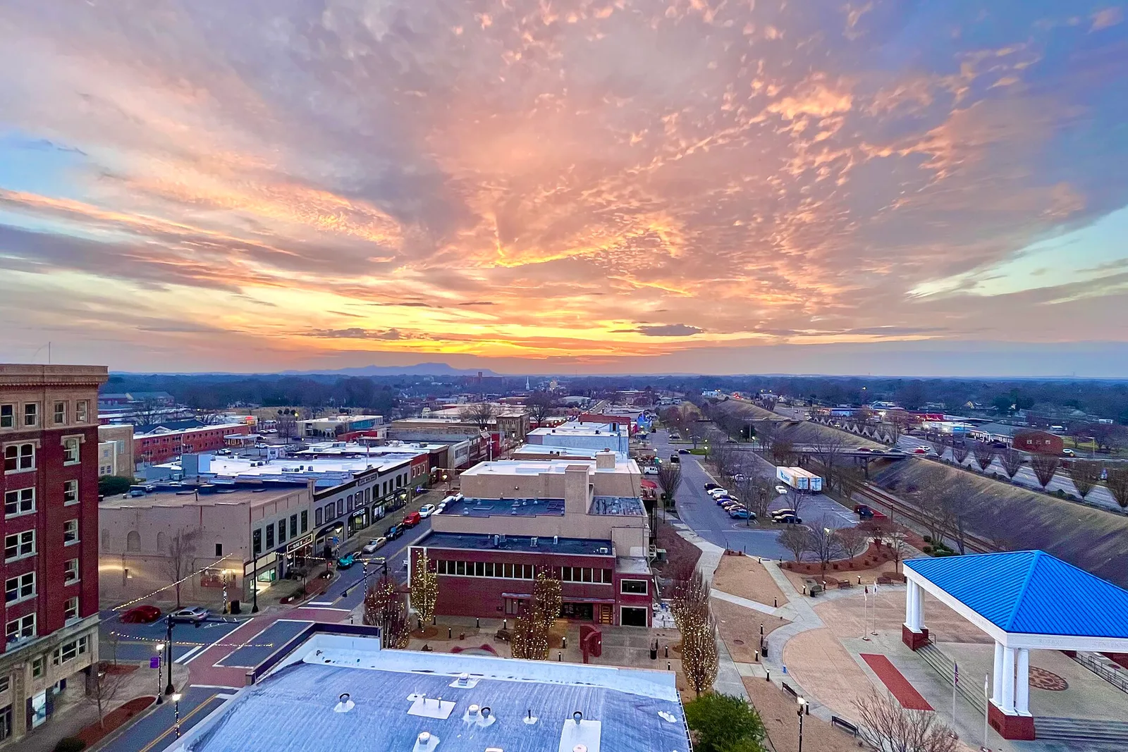 Gastonia, North Carolina: Gastonia Downtown Aerial