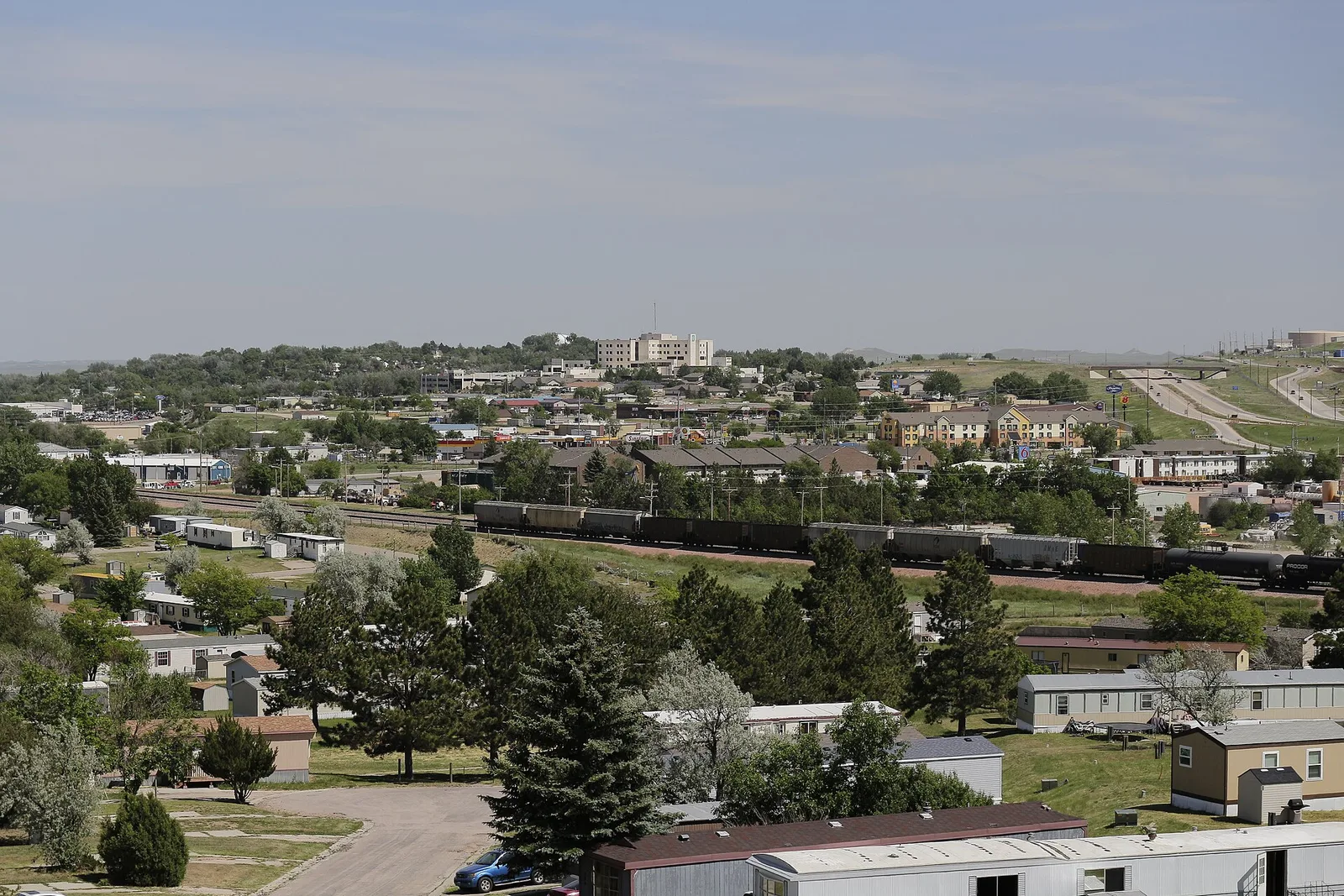 Vista de Gillette, Wyoming: Gillette, Wyoming seen from Overlook Park