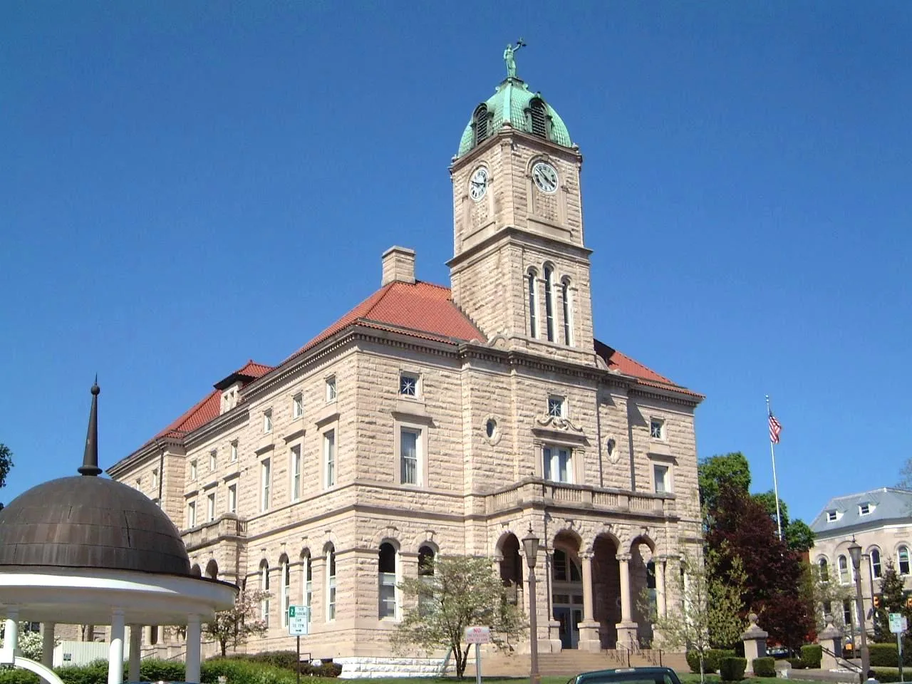 Harrisonburg, Virginia 当地景观:Rockingham County Courthouse