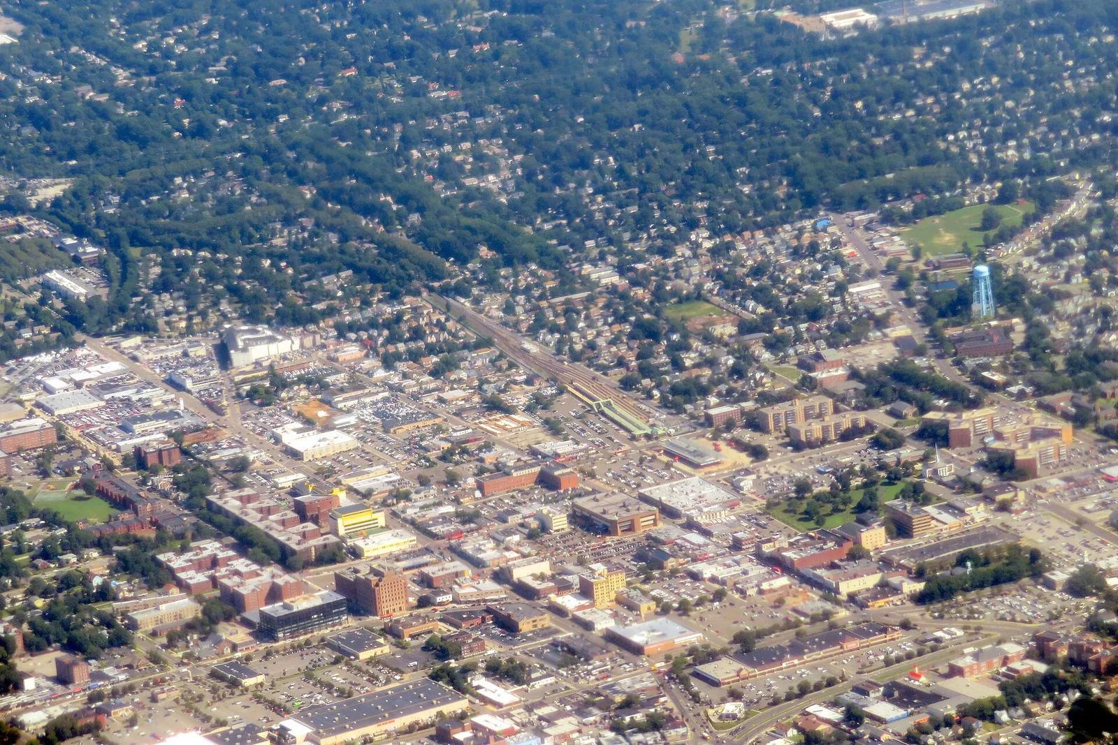 Hempstead, New York: Aerial view of Hempstead, July 2019
