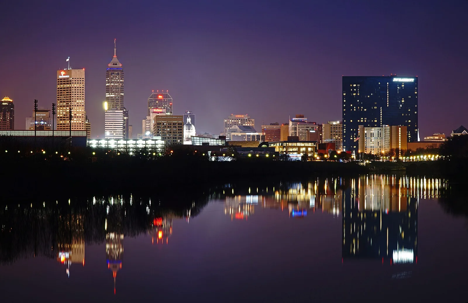 Vista de Indianapolis, Indiana: Downtown Indianapolis