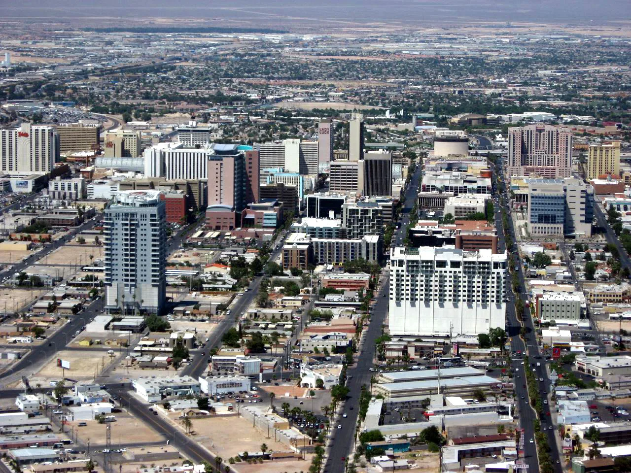 Vista de Las Vegas, Nevada: Downtown Las Vegas from Stratosphere 3