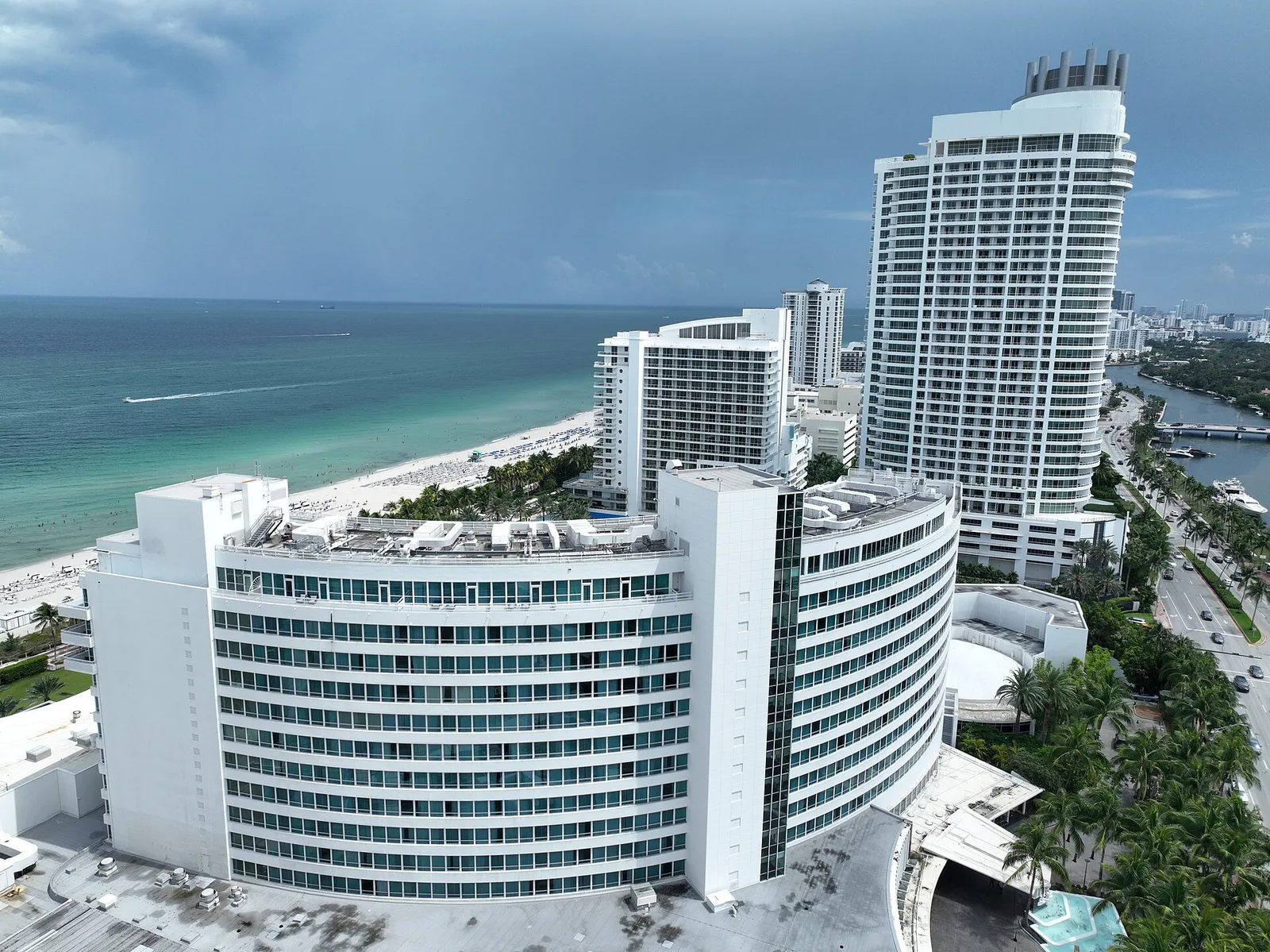 Miami Beach, Florida 当地景观:Fontainebleau Miami Beach Aerial 2025