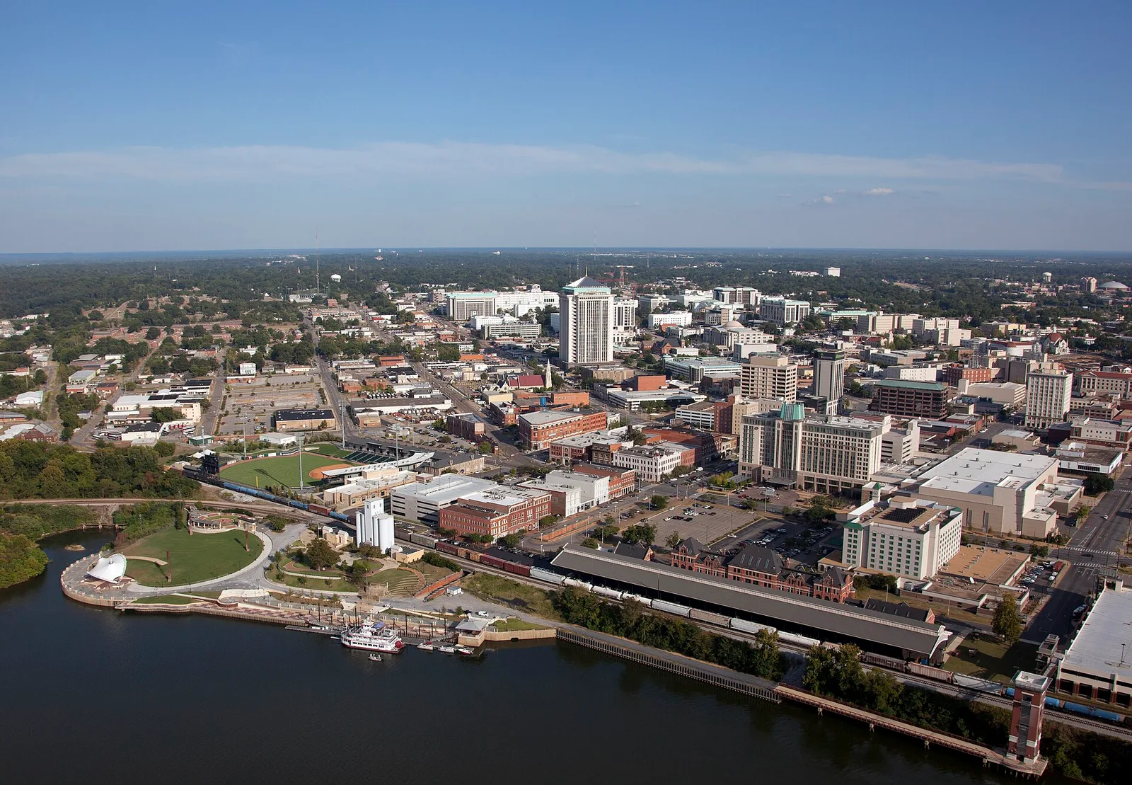 Montgomery, Alabama 当地景观:Aerial view of Montgomery, Alabama LCCN2011646683