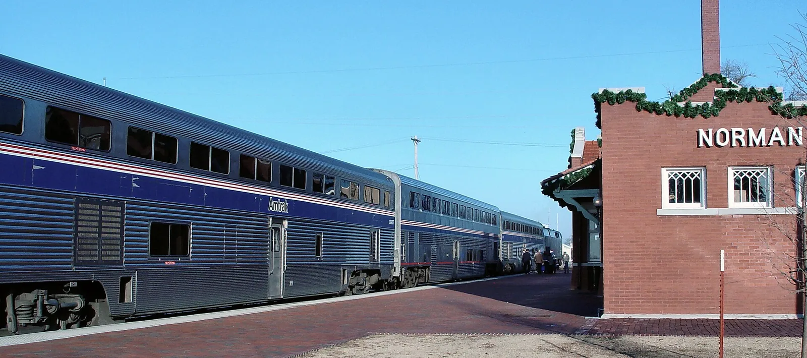 Vista de Norman, Oklahoma: Amtrak-Norman