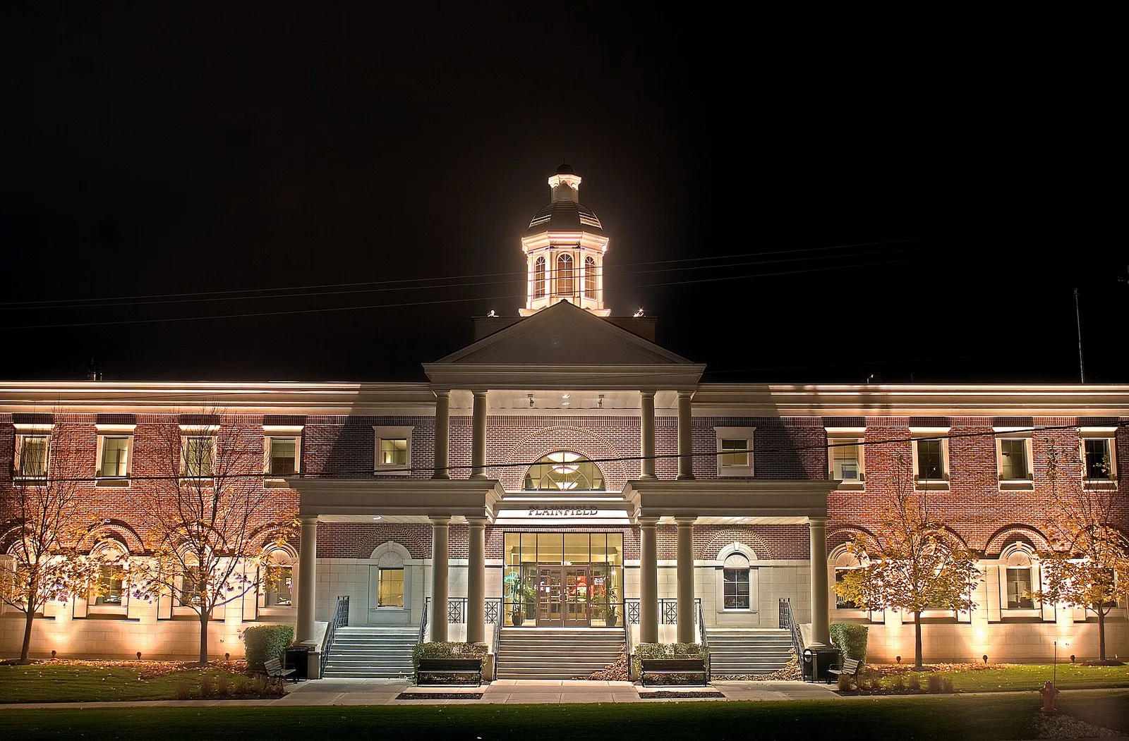 Vista de Plainfield, Illinois: Plainfield-Illinois-Village-Hall