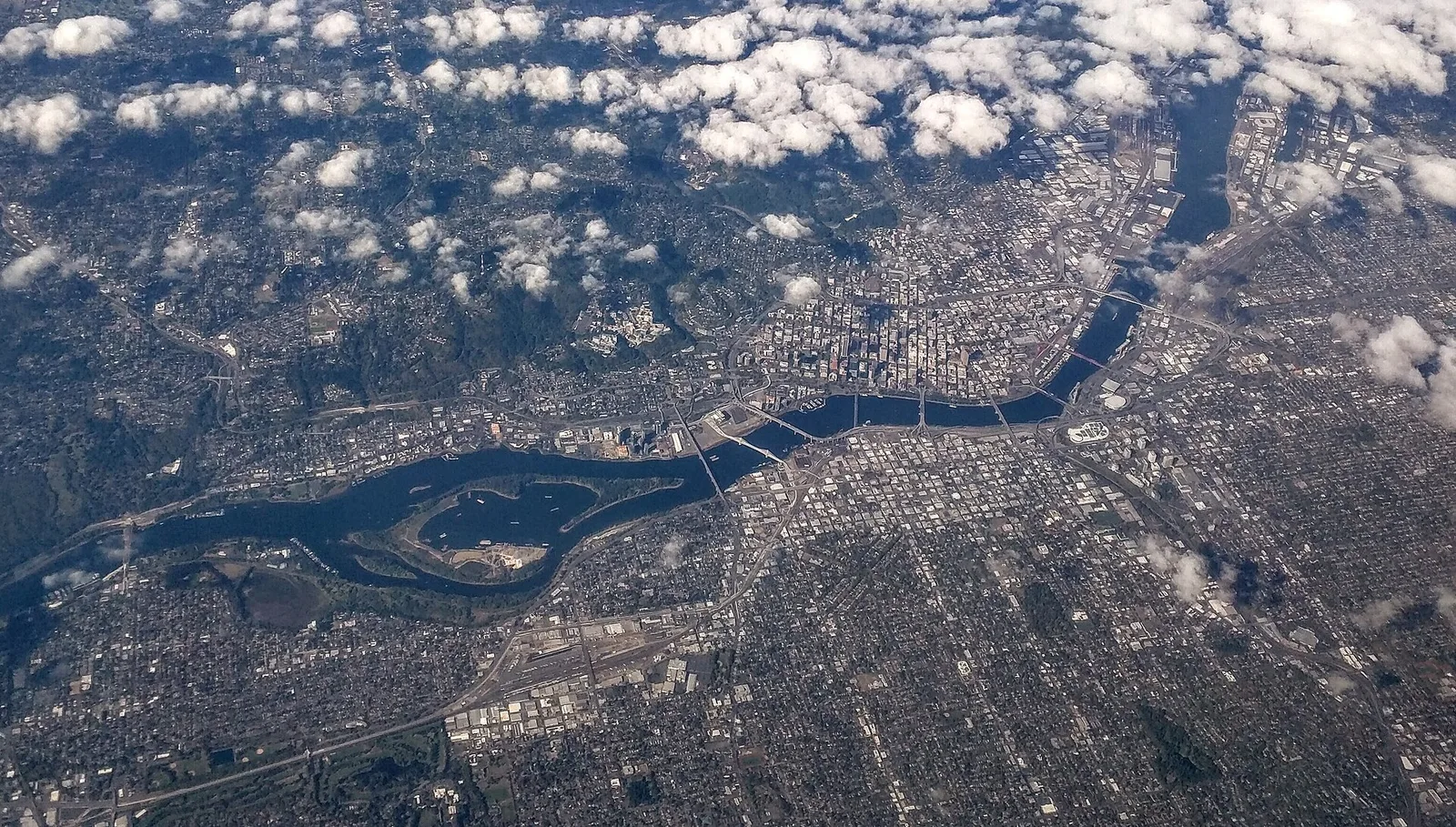 Portland, Oregon: Portland OR aerial