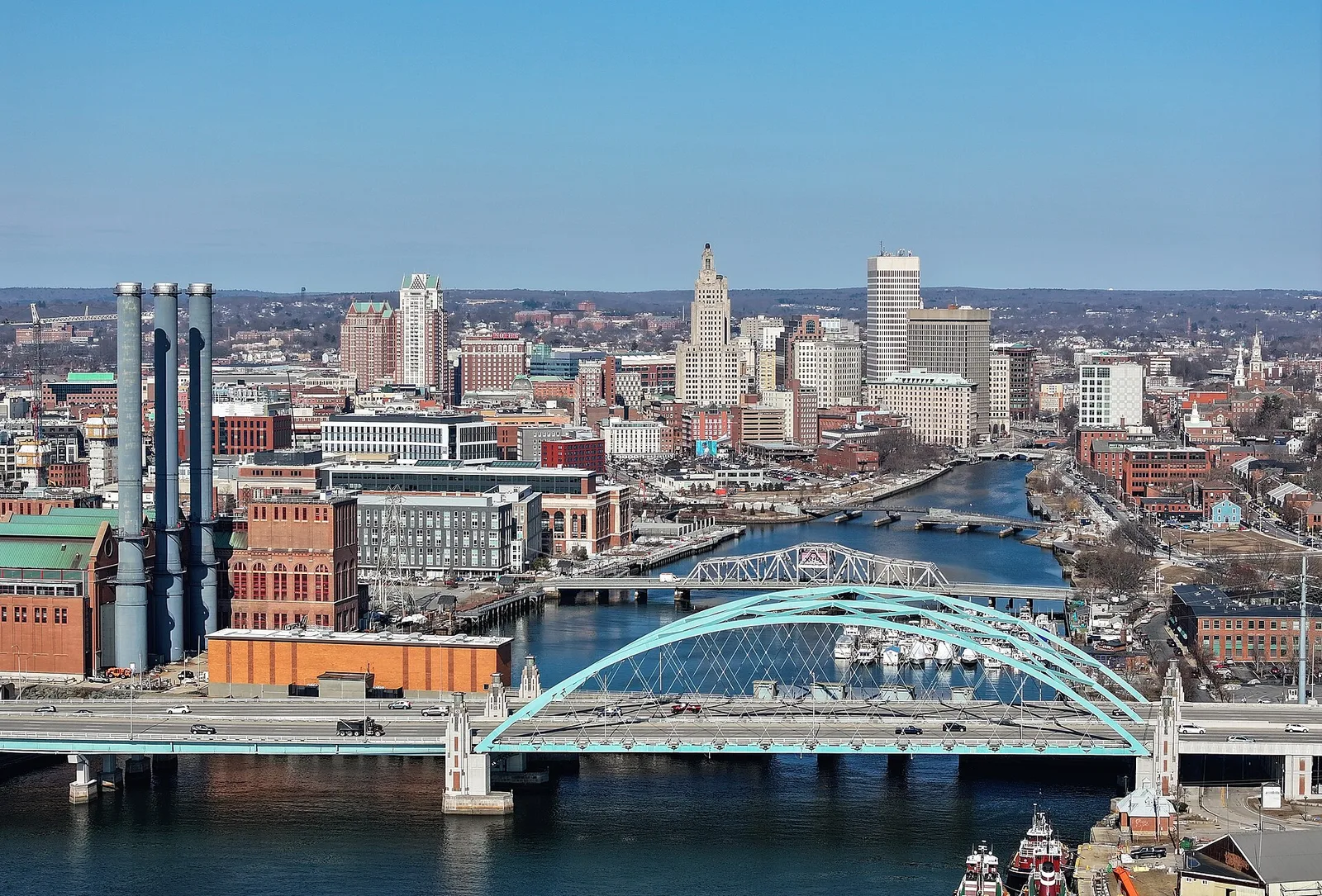 Providence, Rhode Island 当地景观:Providence RI skyline