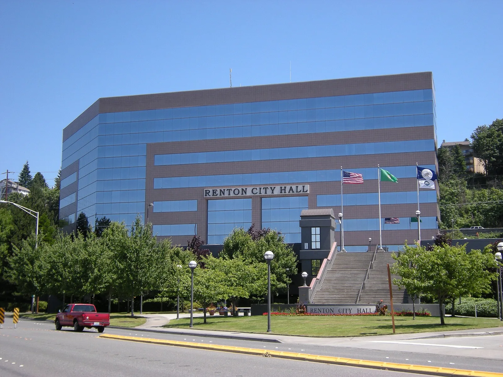 Vista de Renton, Washington: Renton, WA city hall