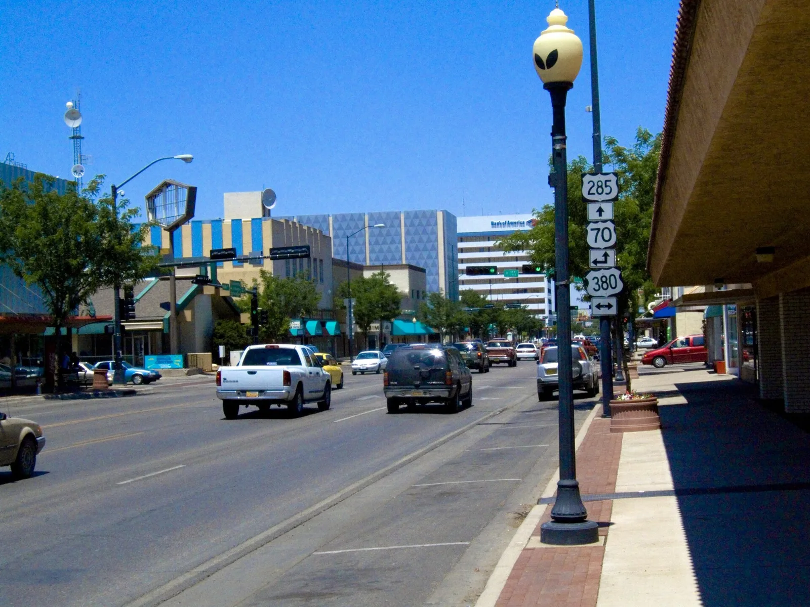 Vista de Roswell, New Mexico: Roswell NM Main Street