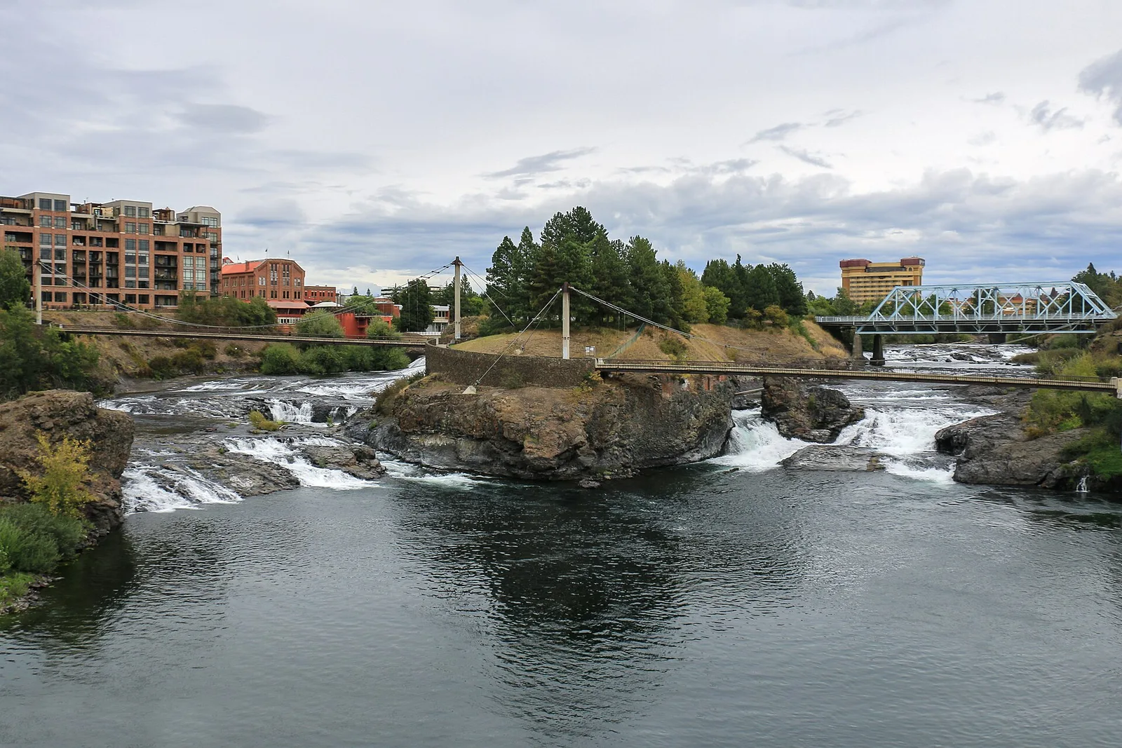 Vista de Spokane, Washington: MK02733 Spokane Upper Falls 3x2 crop