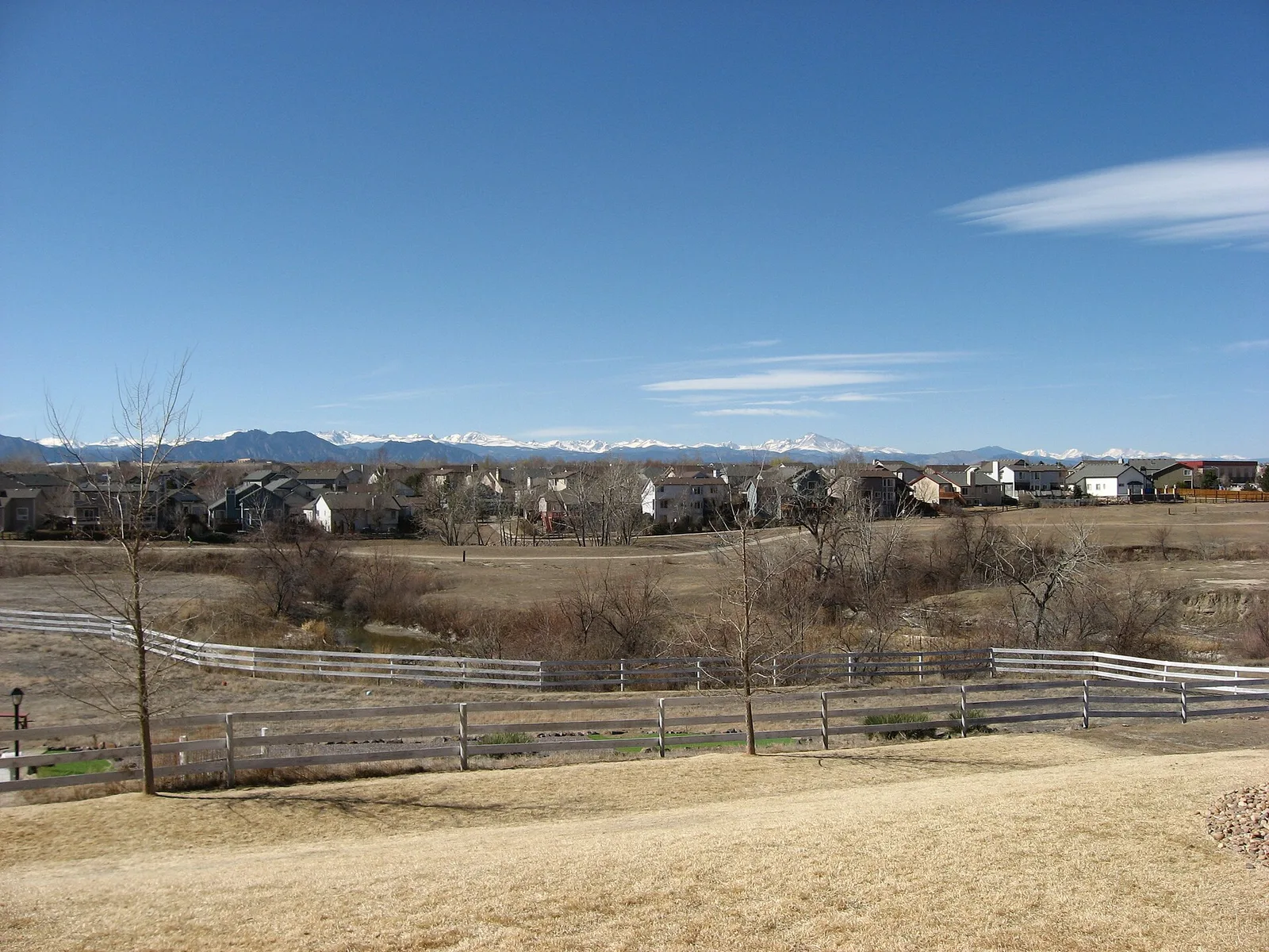 Westminster, Colorado: Mountains viewed from Westminster