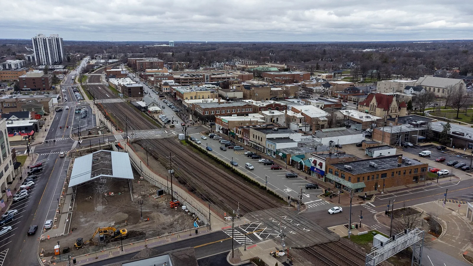 Vista de Wheaton, Illinois: Downtown Wheaton Skyline